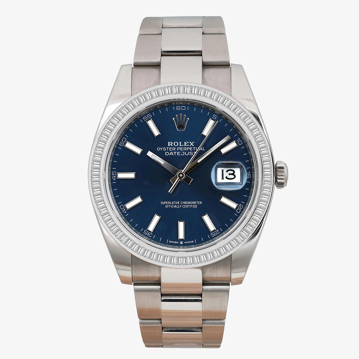 2 1/3 ctw Baguette Lab Grown Diamond  Rolex Watch