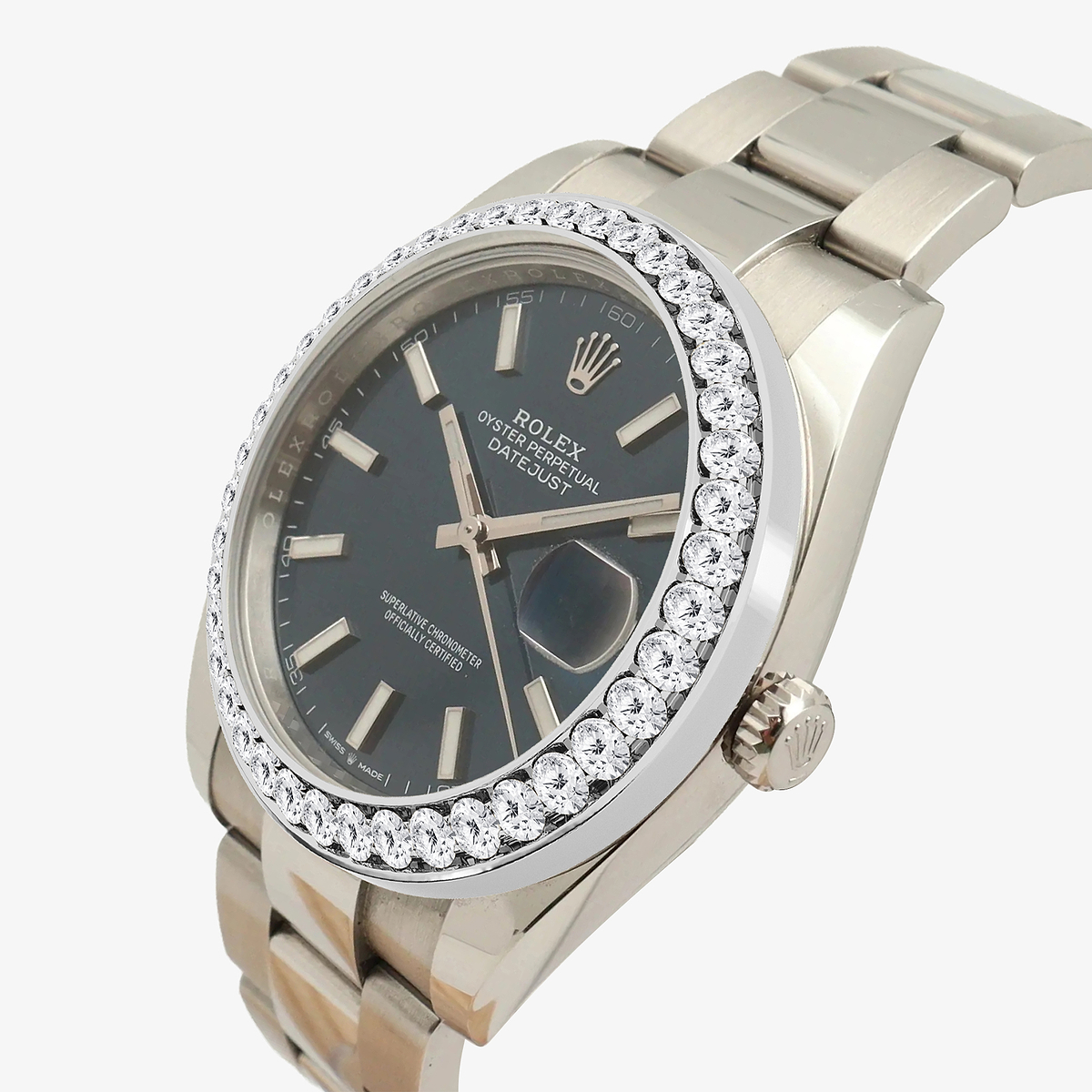 Additional Image 1 for  3 ctw Round Lab Grown Diamond  Rolex Watch