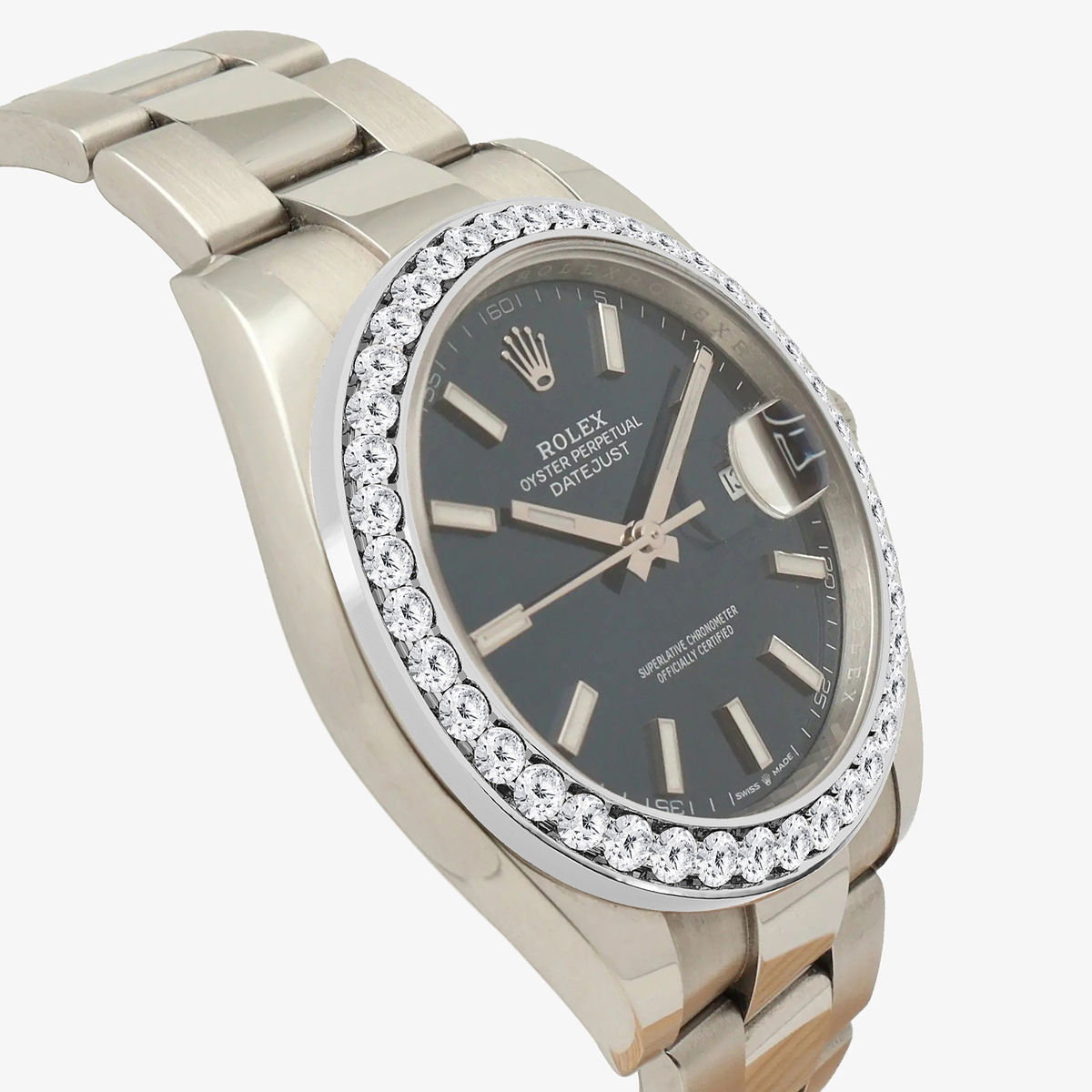 Additional Image 2 for  3 ctw Round Lab Grown Diamond  Rolex Watch