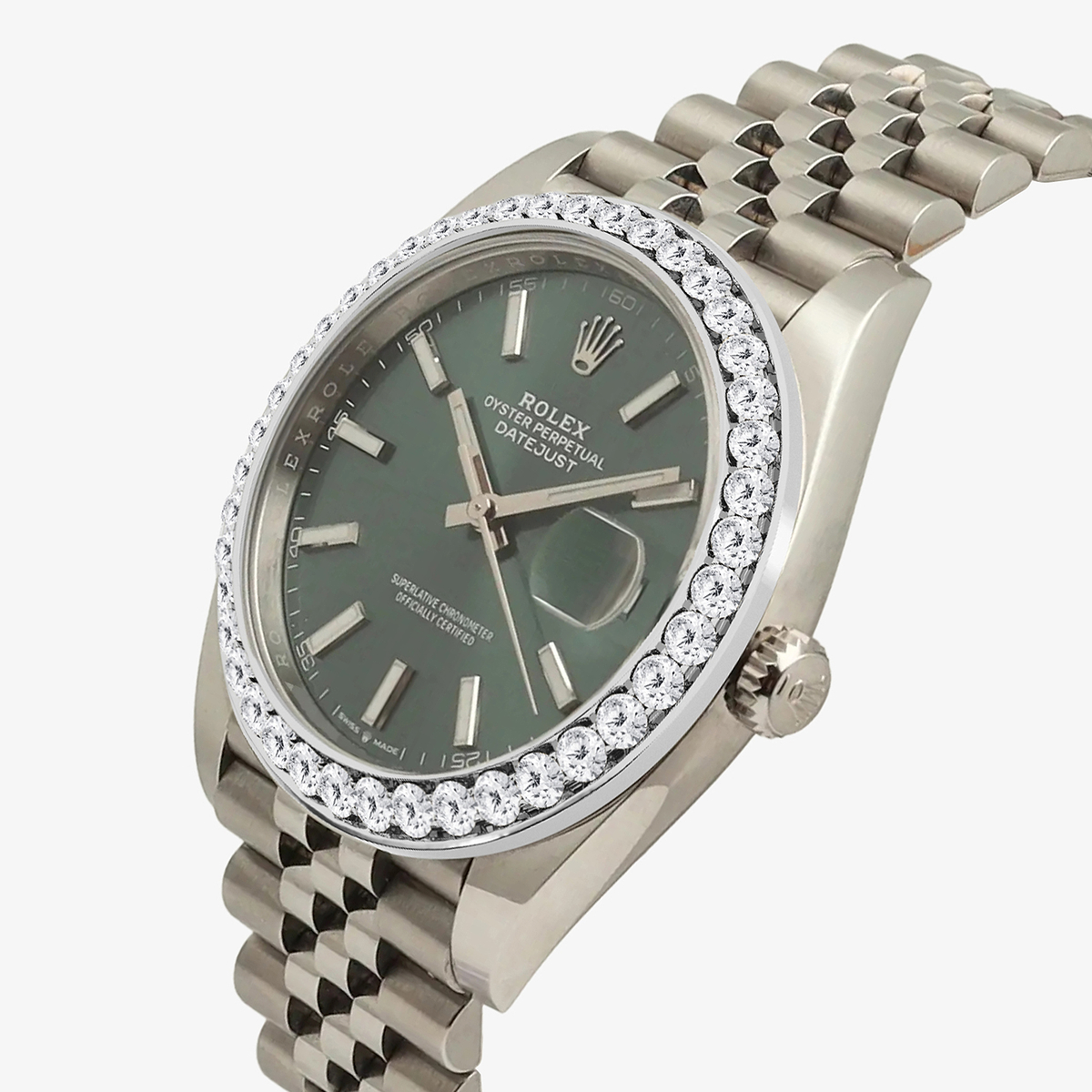 Additional Image 1 for  3 ctw Round Lab Grown Diamond  Rolex Watch