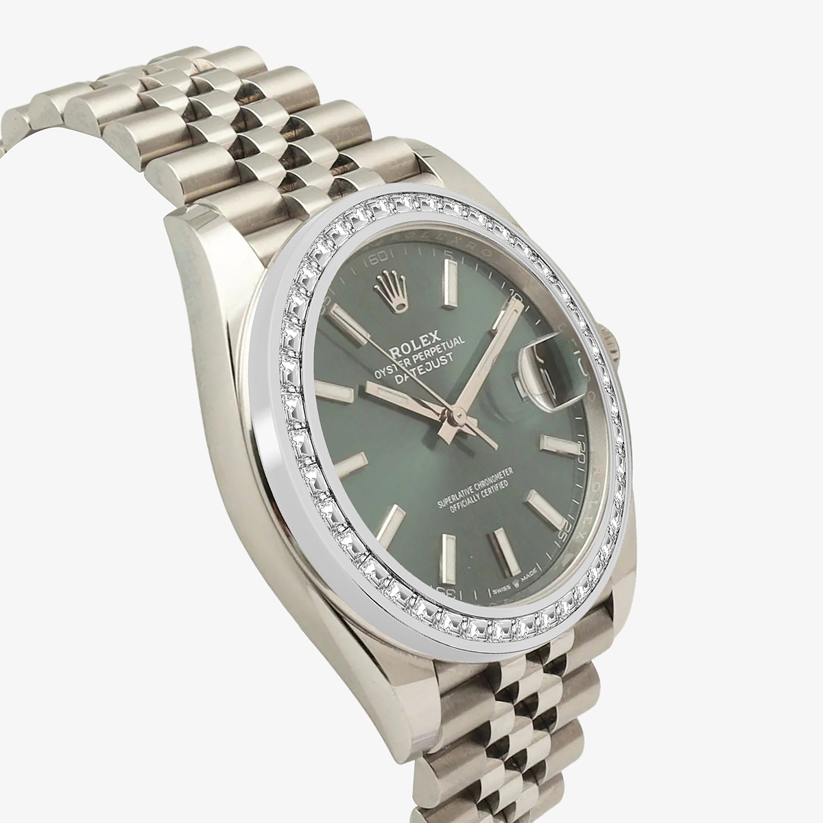 Additional Image 2 for  2 7/8 ctw Trapezoid Lab Grown Diamond  Rolex Watch