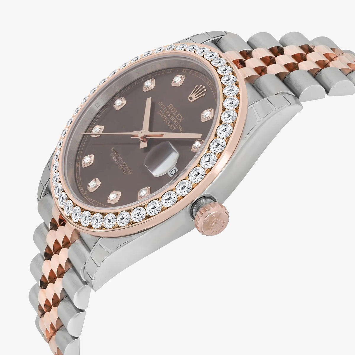 Additional Image 2 for  3 ctw Round Lab Grown Diamond  Rolex Watch