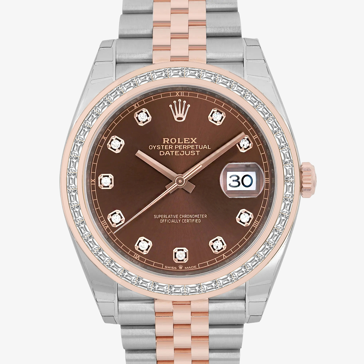 Additional Image 1 for  2 7/8 ctw Trapezoid Lab Grown Diamond  Rolex Watch