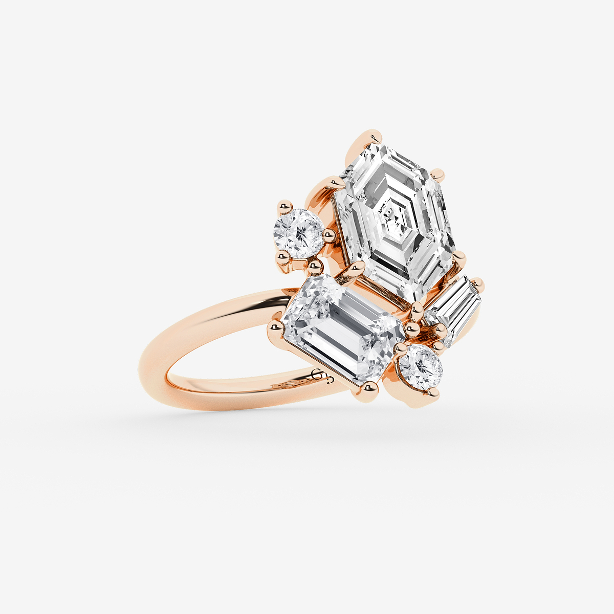 Additional Image 1 for  3 1/2 ctw Multi-Shape Lab Grown Diamond Ring