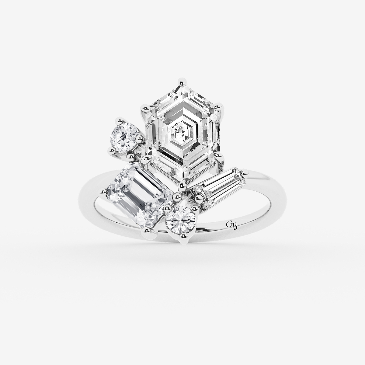3 1/2 ctw Multi-Shape Lab Grown Diamond Ring