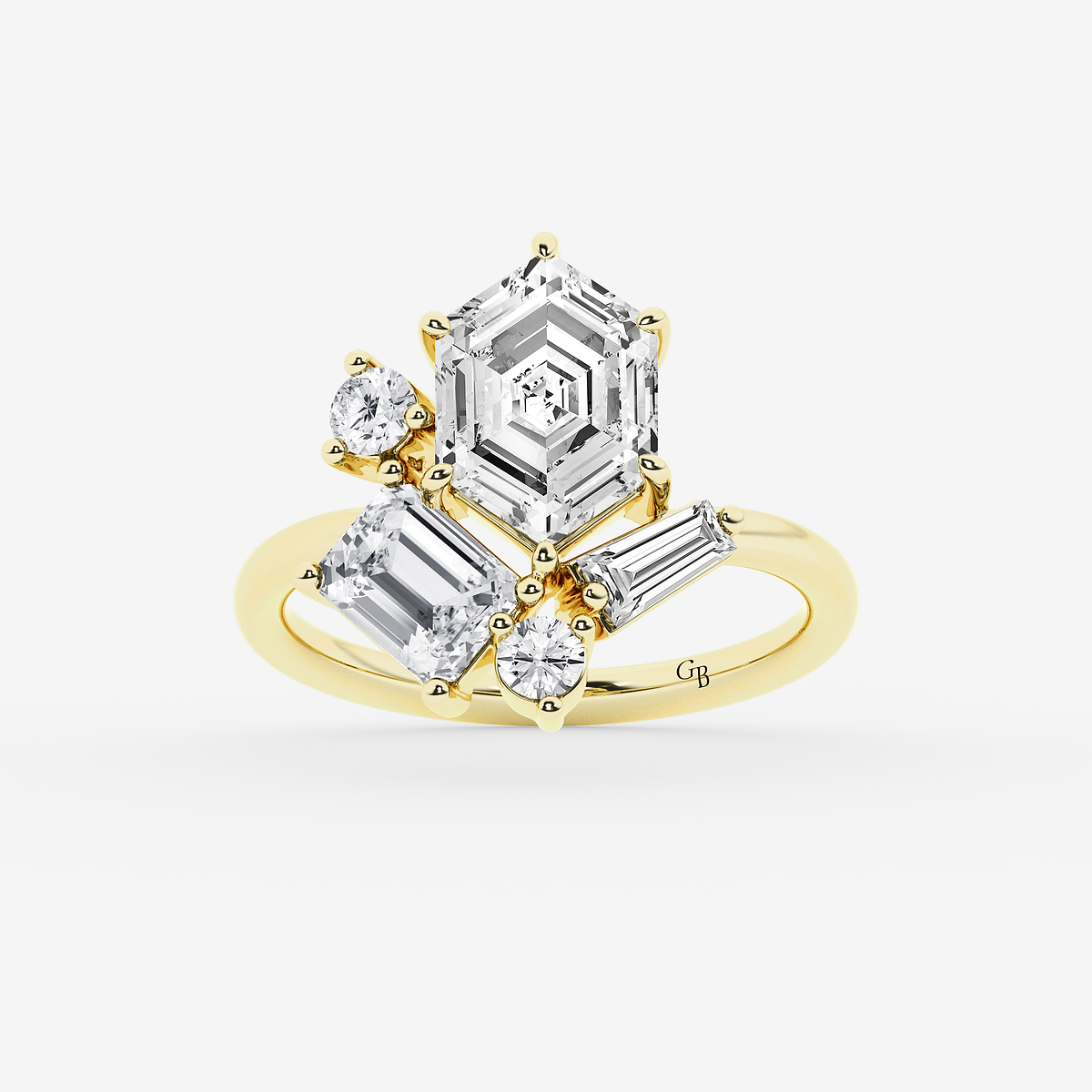 3 1/2 ctw Multi-Shape Lab Grown Diamond Ring