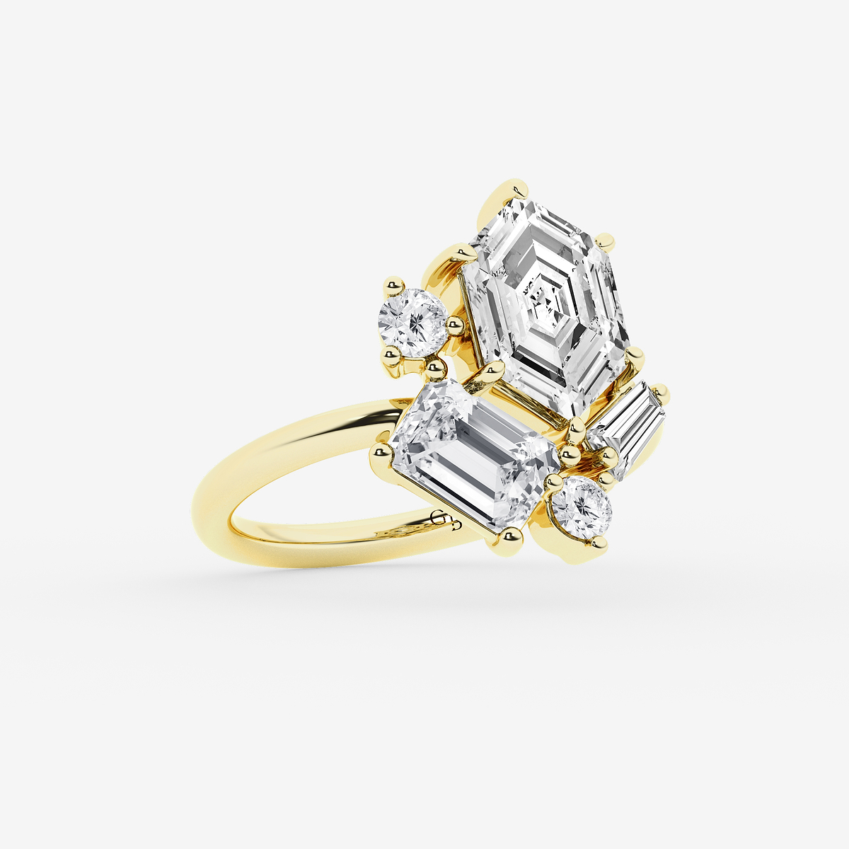 Additional Image 1 for  3 1/2 ctw Multi-Shape Lab Grown Diamond Ring