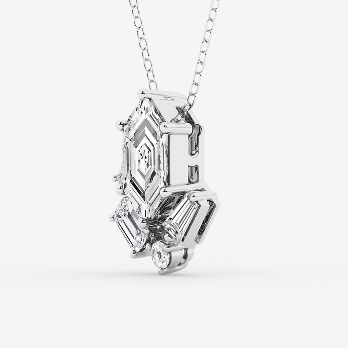 Multi-Shape Five Stone Pendant