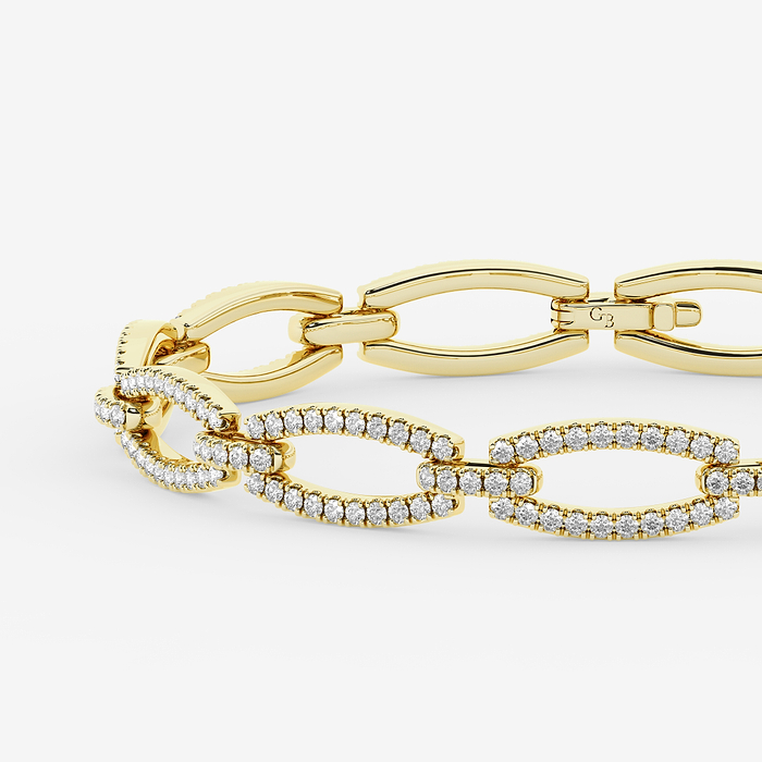 Design ID 10641 - Truly Custom 1 2/3 ctw Round Lab Grown Diamond Fashion Bracelet