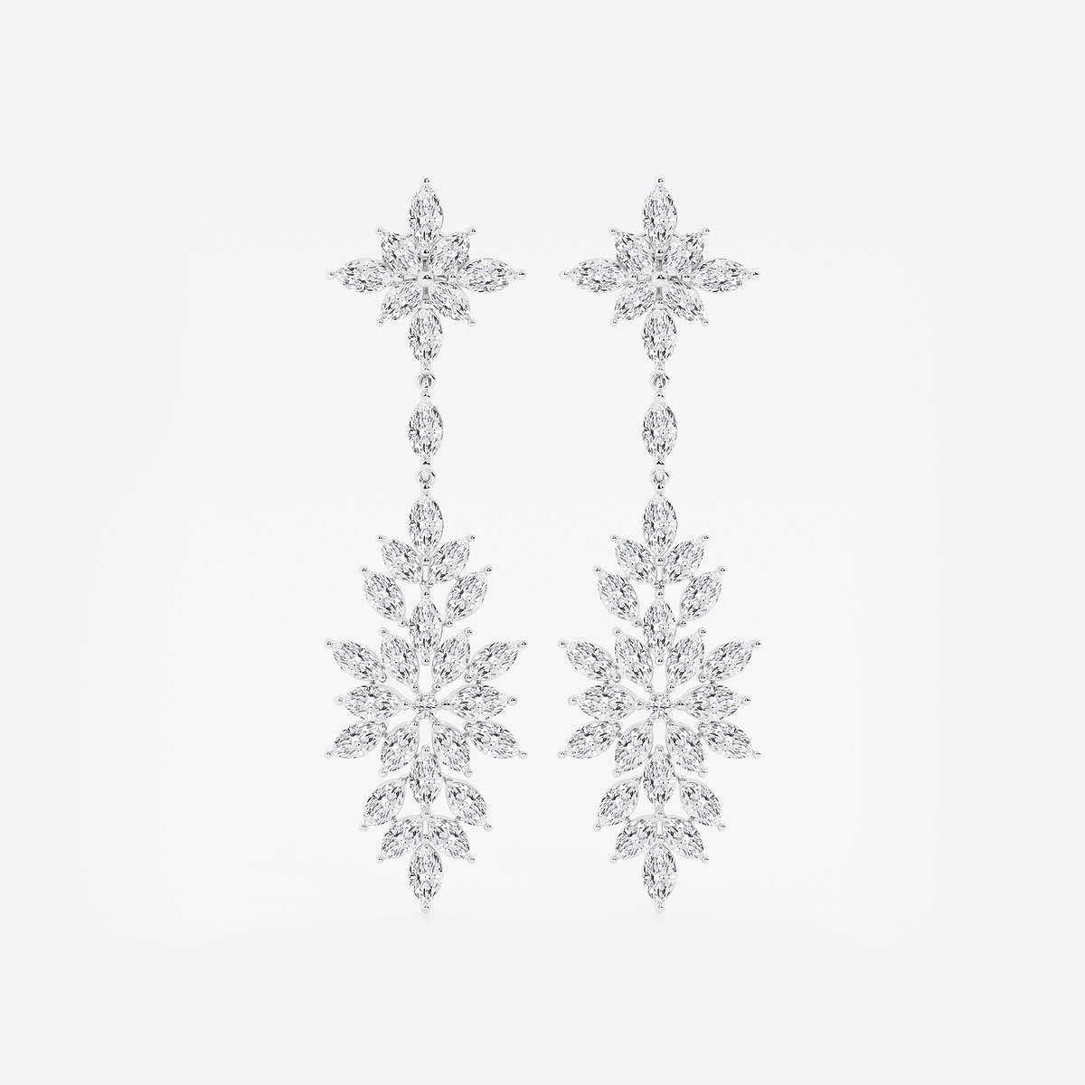 11 3/4 ctw Marquise Lab Grown Diamond Dangle Earrings