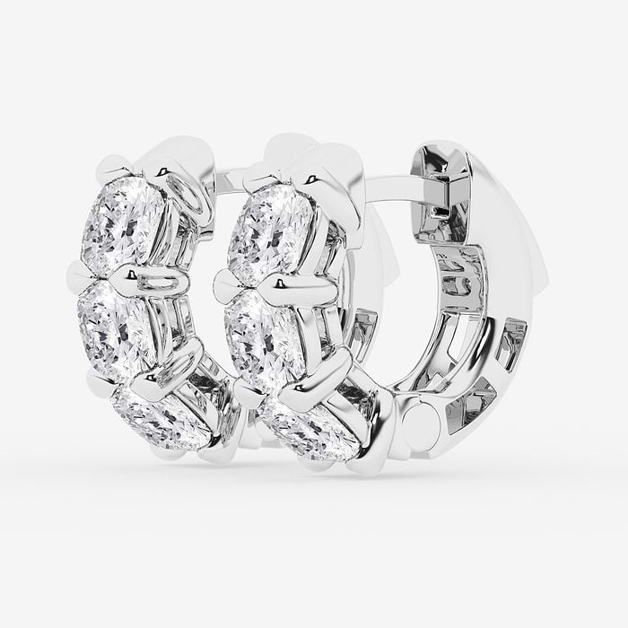 Cushion Huggie Hoop Earrings