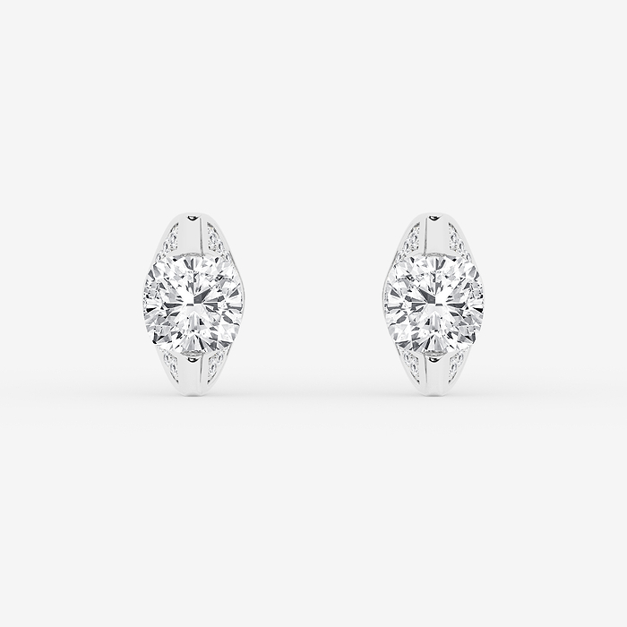 Design ID 10204 - Truly Custom 1 1/8 ctw Cushion Lab Grown Diamond Fashion Earring