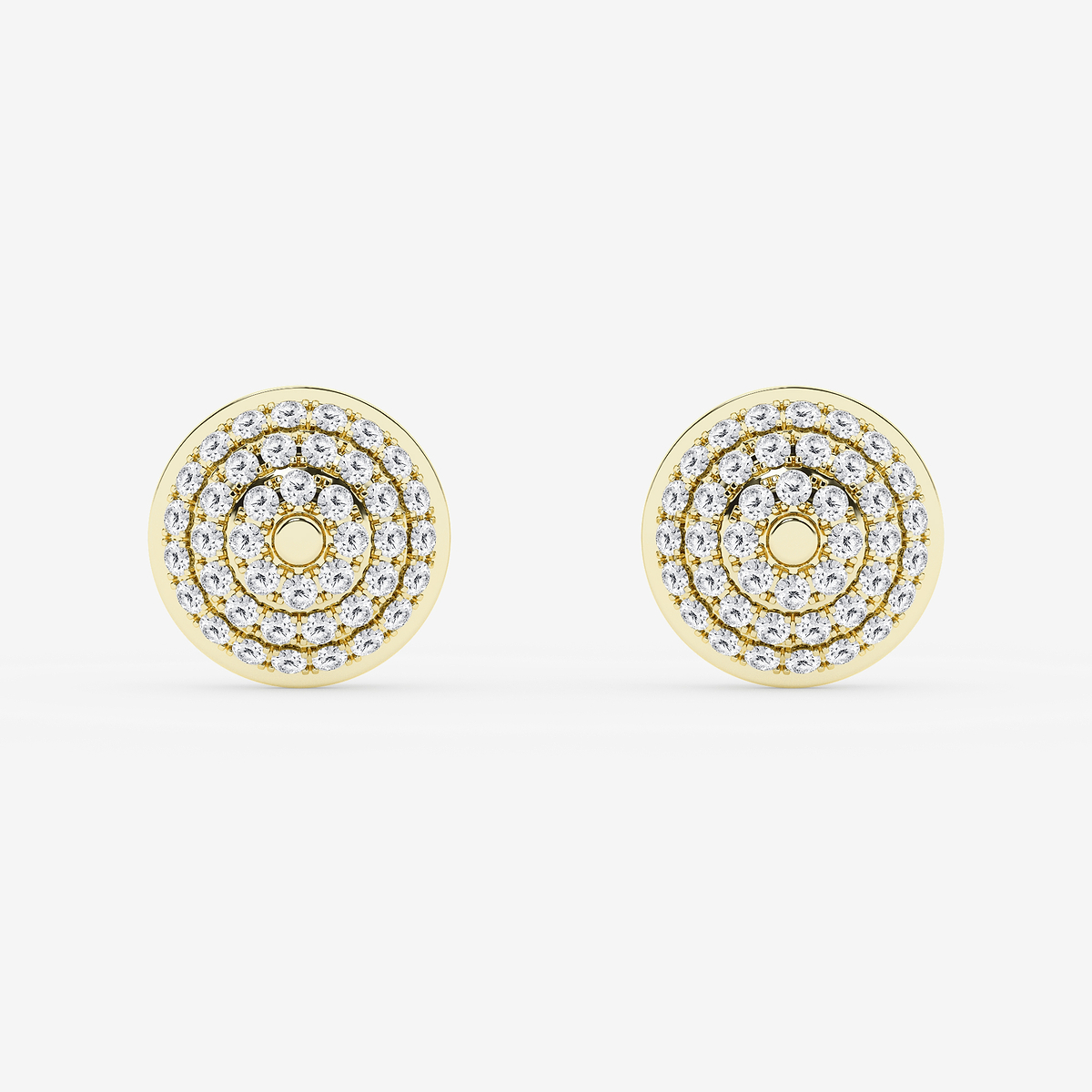 Additional Image 2 for  2 1/3 ctw Round Lab Grown Diamond Georgian Prong Setting Stud Earrings