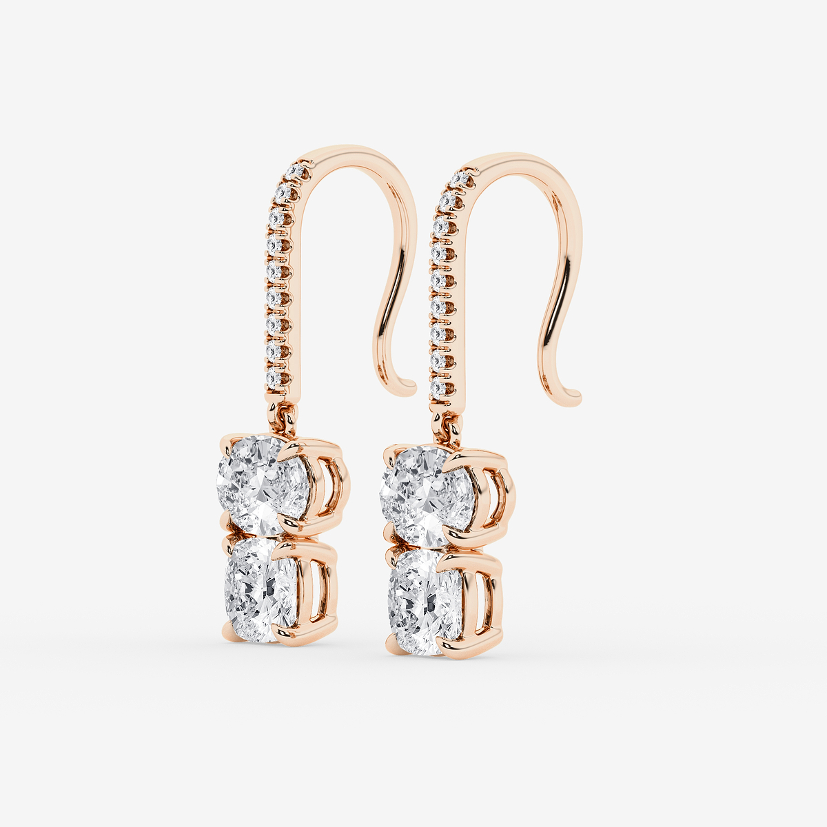 Additional Image 1 for  2 ctw Multi-Shape Lab Grown Diamond Drop Earrings