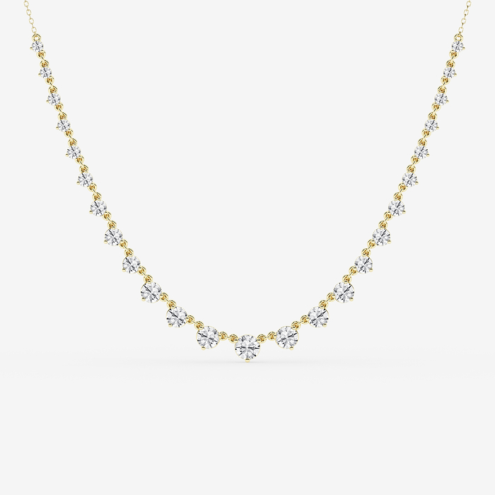 Design ID 9782 - GB Custom 4 1/5 ctw Round Lab Grown Diamond Fashion Necklace (Jewelry Certification Required)