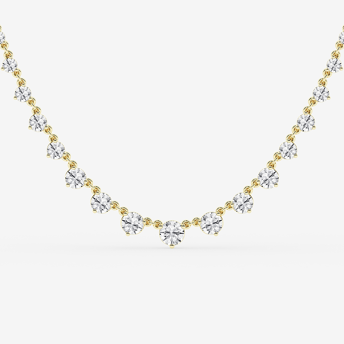 Design ID 9782 - GB Custom 4 1/5 ctw Round Lab Grown Diamond Fashion Necklace (Jewelry Certification Required)