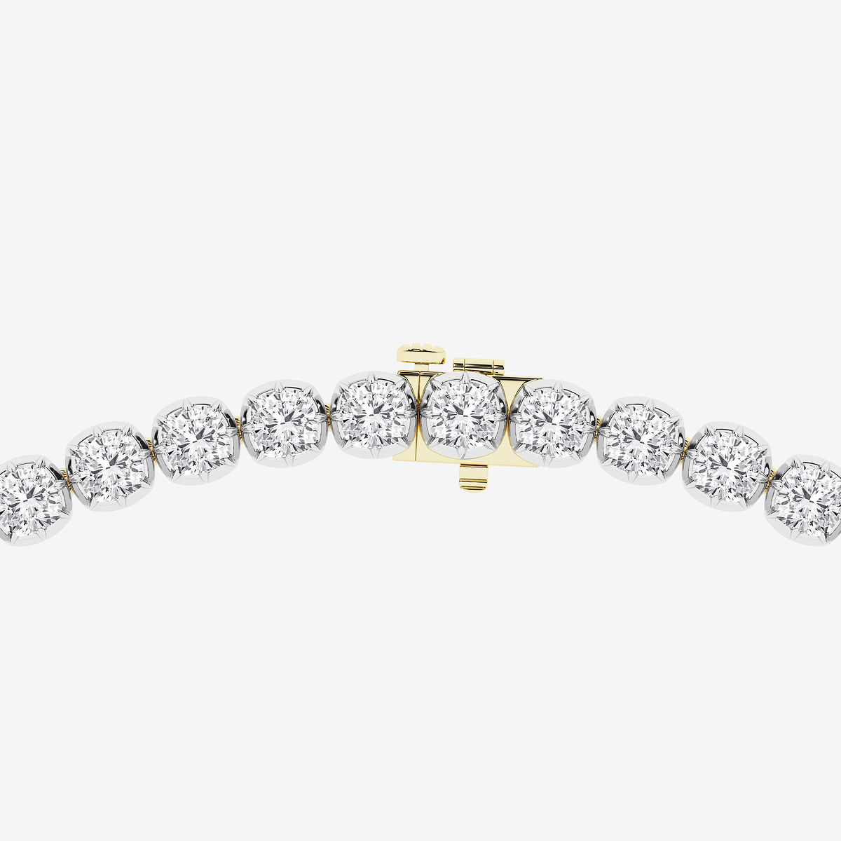 Additional Image 3 for  47 3/4 ctw Cushion Lab Grown Diamond Georgian Prong Setting Riviera Necklace
