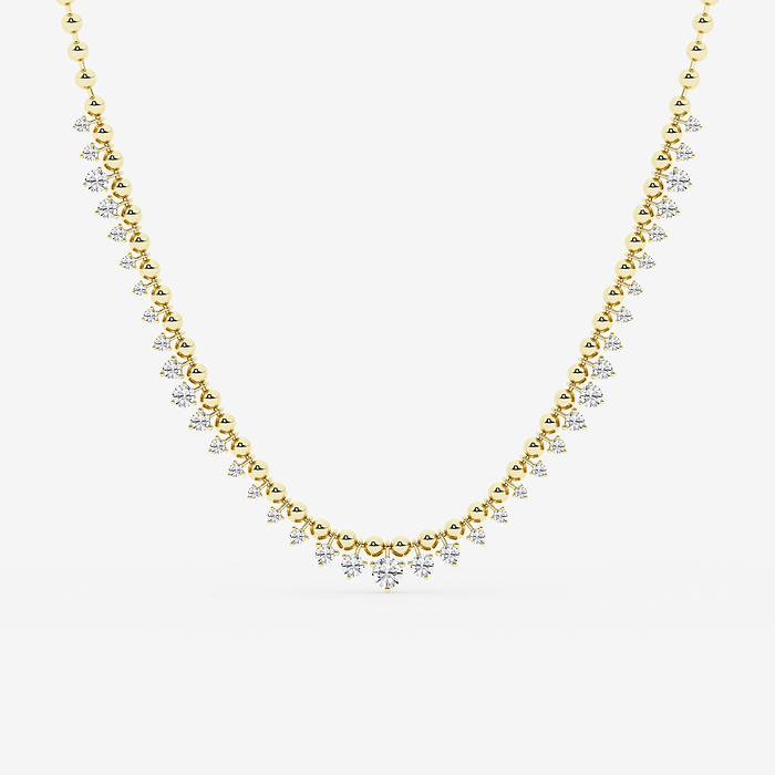 Design ID 12550 - GB Custom 2 1/8 ctw Round Lab Grown Diamond Fashion Necklace