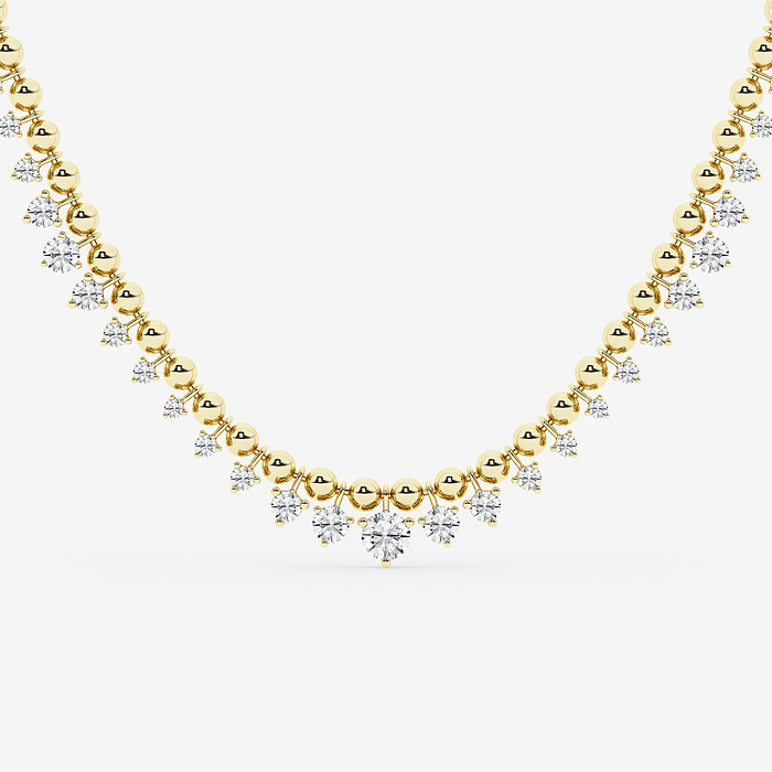 Design ID 12550 - GB Custom 2 1/8 ctw Round Lab Grown Diamond Fashion Necklace