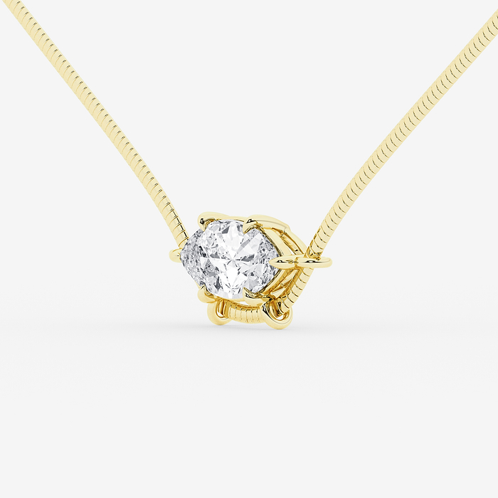 Design ID 12548 - GB Custom 2 ctw Marquise Lab Grown Diamond Solitaire Pendant