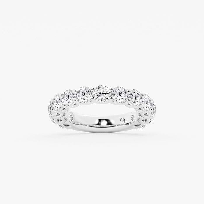 Design ID 5444 - Truly Custom 1 1/2 ctw Round Lab Grown Diamond Three Quarter Eternity Wedding Band