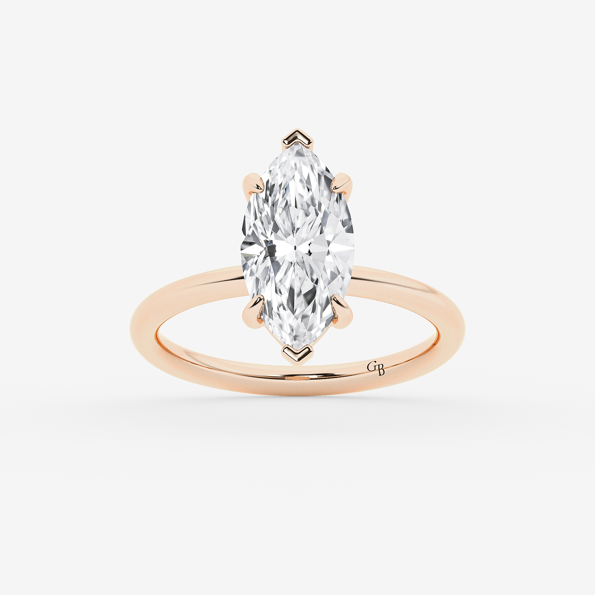 3 ctw Marquise Lab Grown Diamond Solitaire Engagement Ring