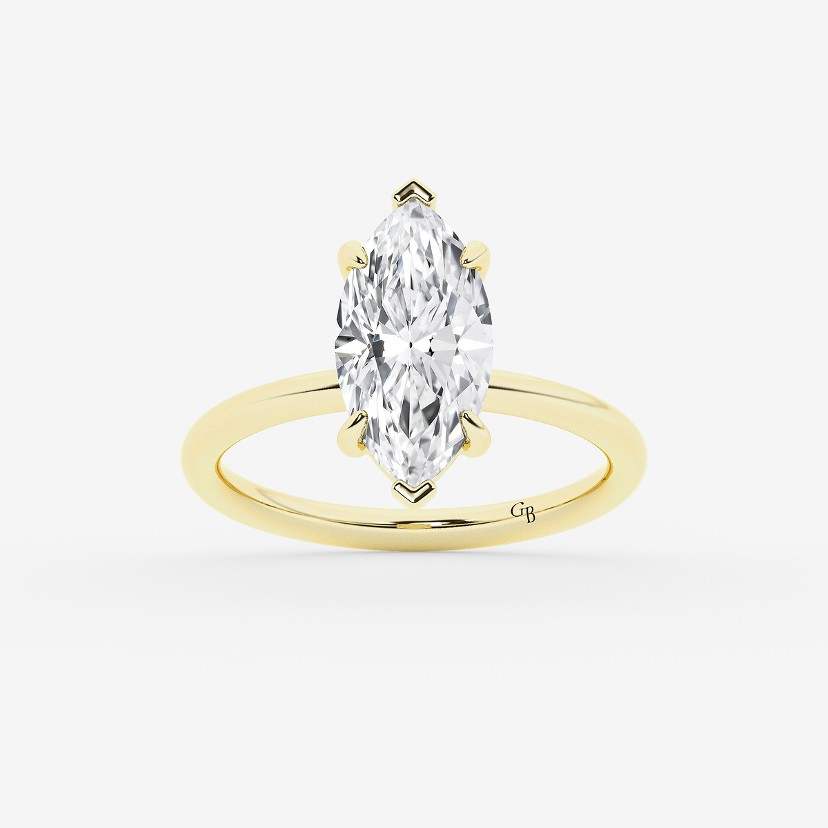 3 ctw Marquise Lab Grown Diamond Solitaire Engagement Ring
