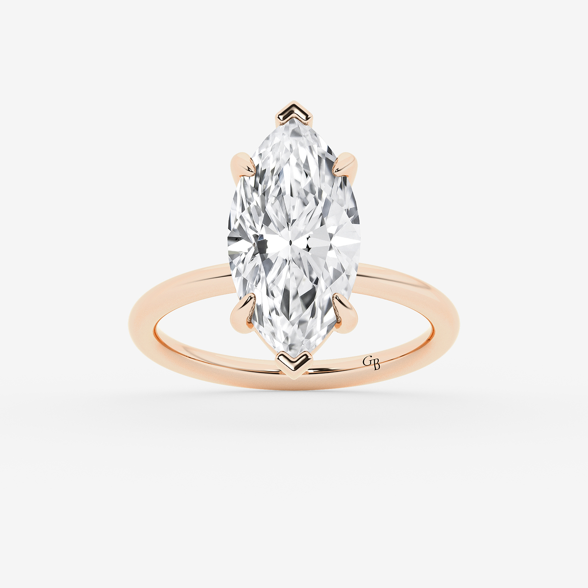 5 ctw Marquise Lab Grown Diamond Solitaire Engagement Ring