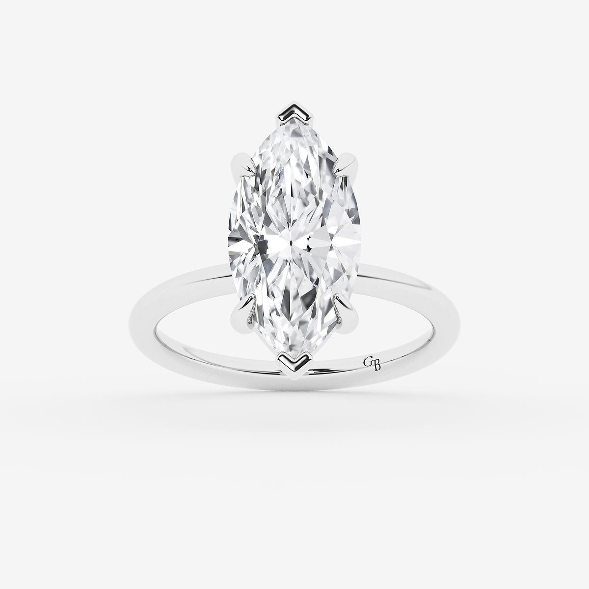 5 ctw Marquise Lab Grown Diamond Solitaire Engagement Ring