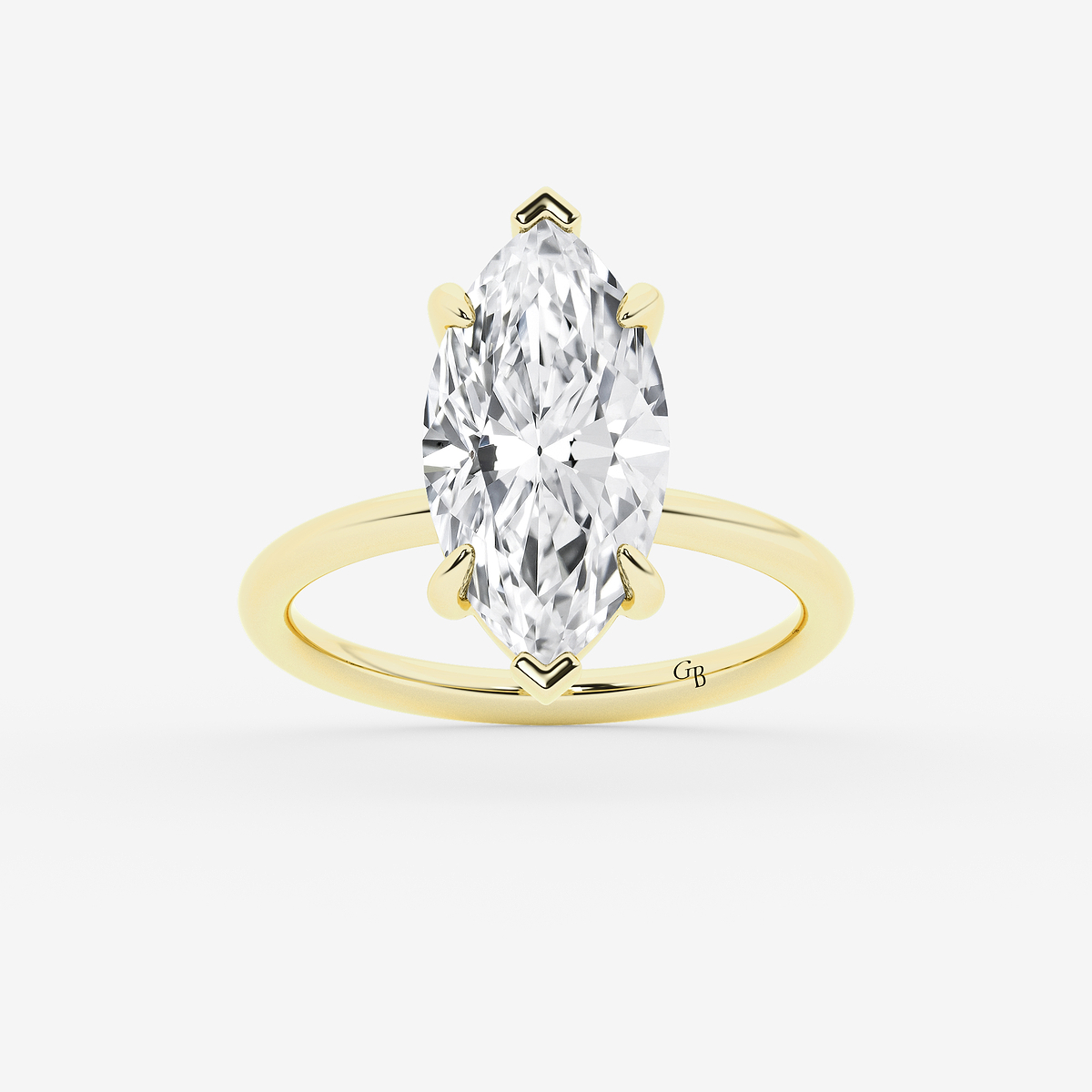 5 ctw Marquise Lab Grown Diamond Solitaire Engagement Ring