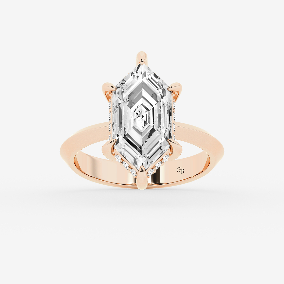 3 1/3 ctw Dutch Marquise Lab Grown Diamond Vintage Double Row Hidden Halo Engagement Ring