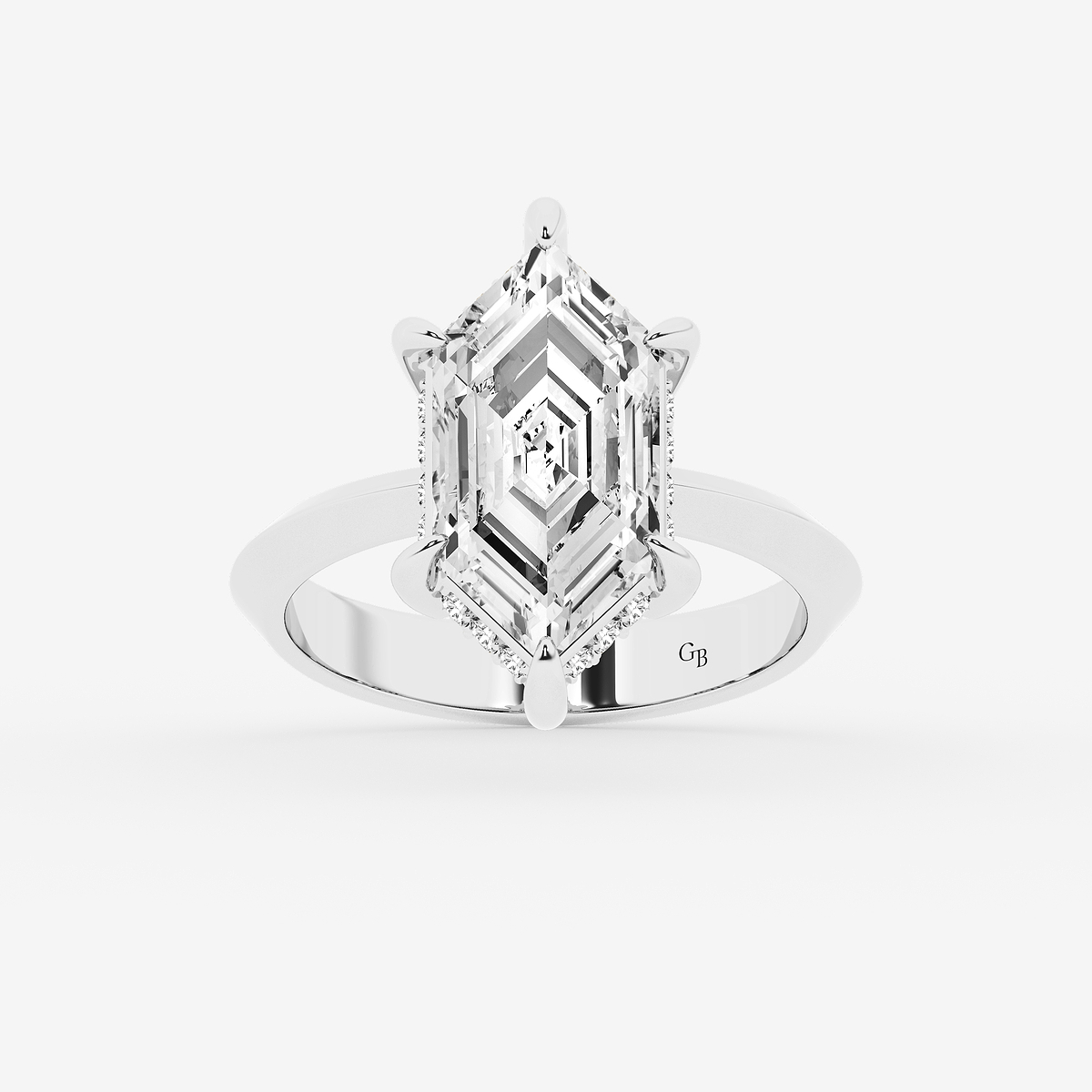 3 1/3 ctw Dutch Marquise Lab Grown Diamond Vintage Double Row Hidden Halo Engagement Ring