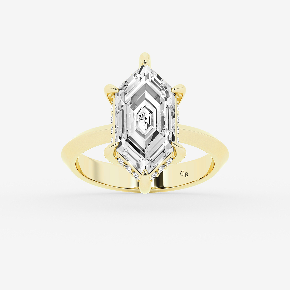 3 1/3 ctw Dutch Marquise Lab Grown Diamond Vintage Double Row Hidden Halo Engagement Ring