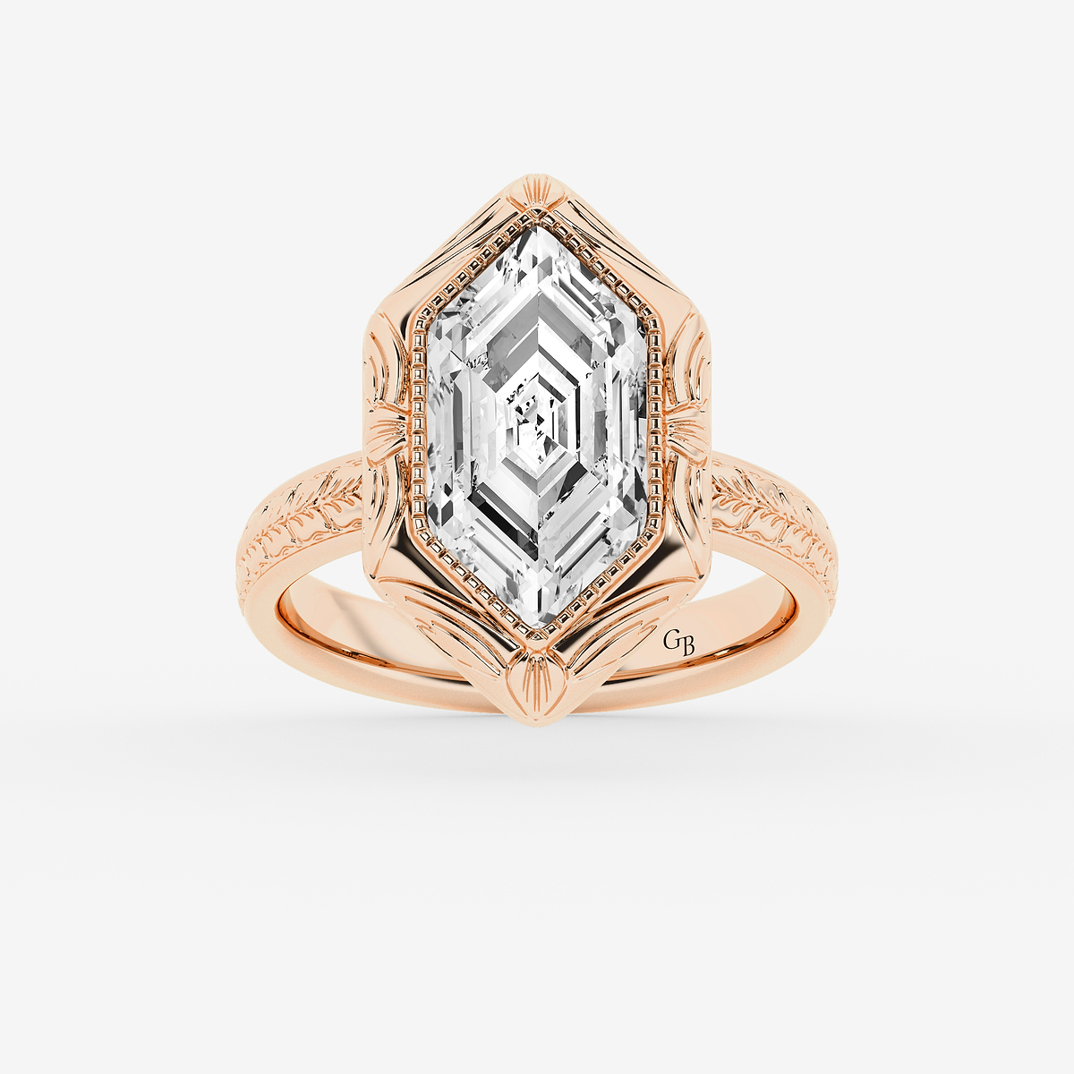 3 ctw Dutch Marquise Lab Grown Diamond Vintage Solitaire Engagement Ring