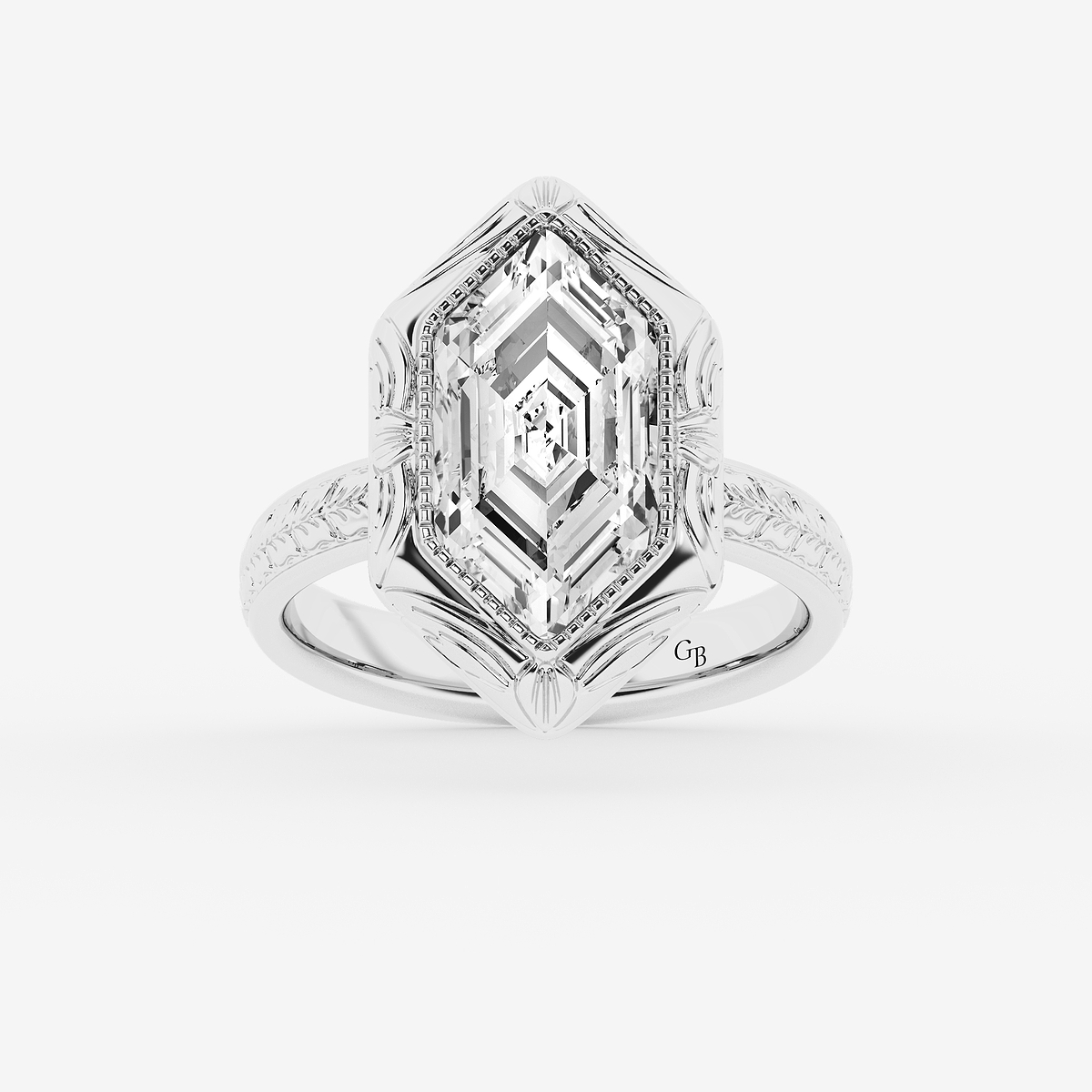 2 ctw Dutch Marquise Lab Grown Diamond Vintage Solitaire Engagement Ring