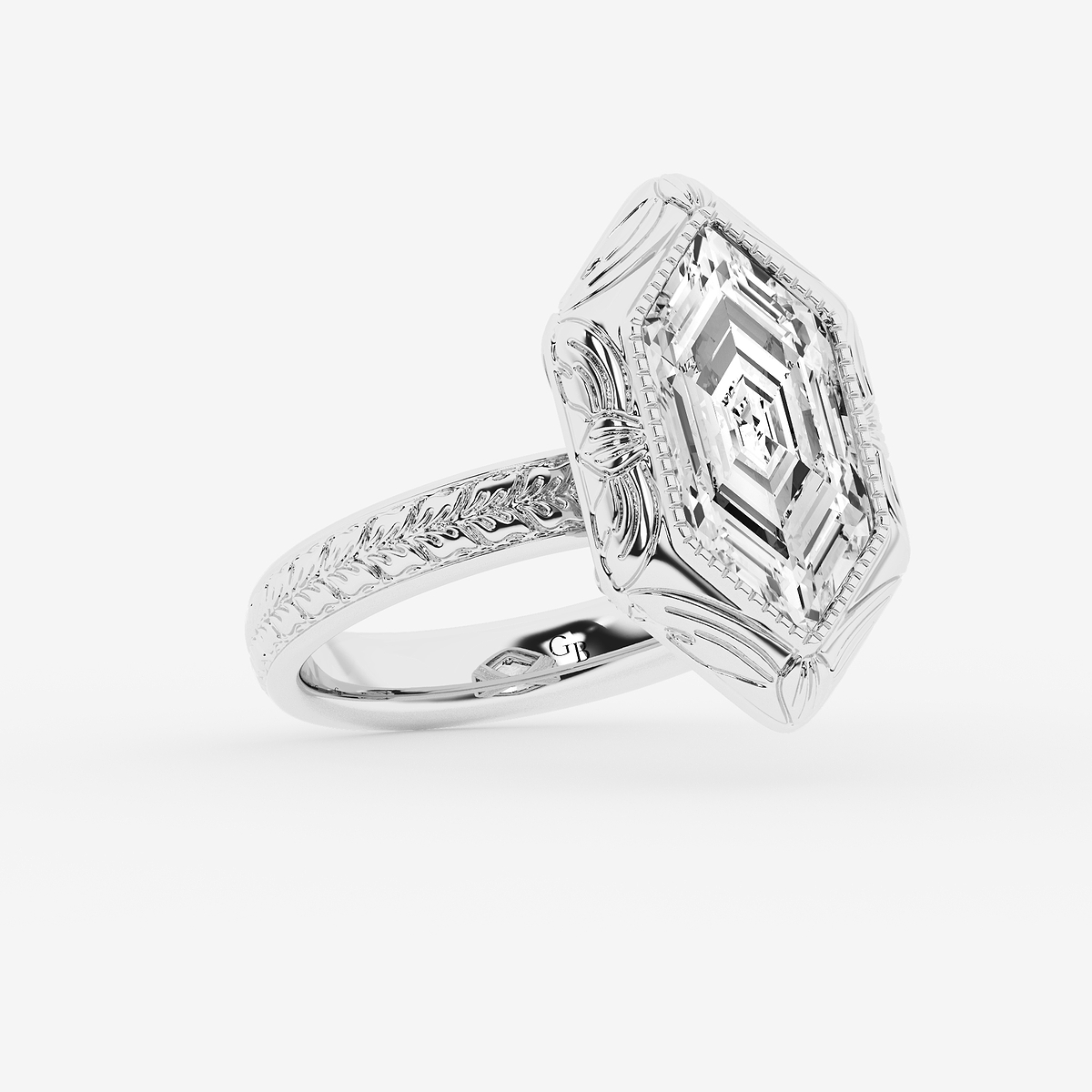 Additional Image 1 for  2 ctw Dutch Marquise Lab Grown Diamond Vintage Solitaire Engagement Ring