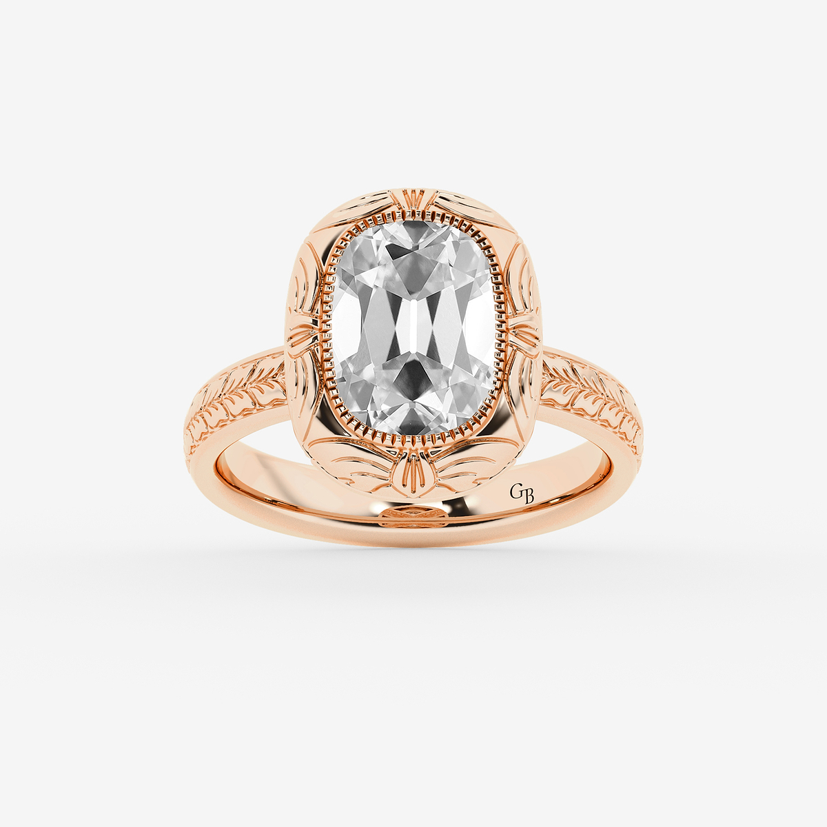 3 ctw Elongated Cushion Lab Grown Diamond Vintage Solitaire Engagement Ring