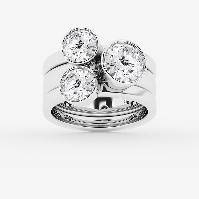 Design ID 10255 - Truly Custom 4 ctw Round Lab Grown Diamond Fashion Ring