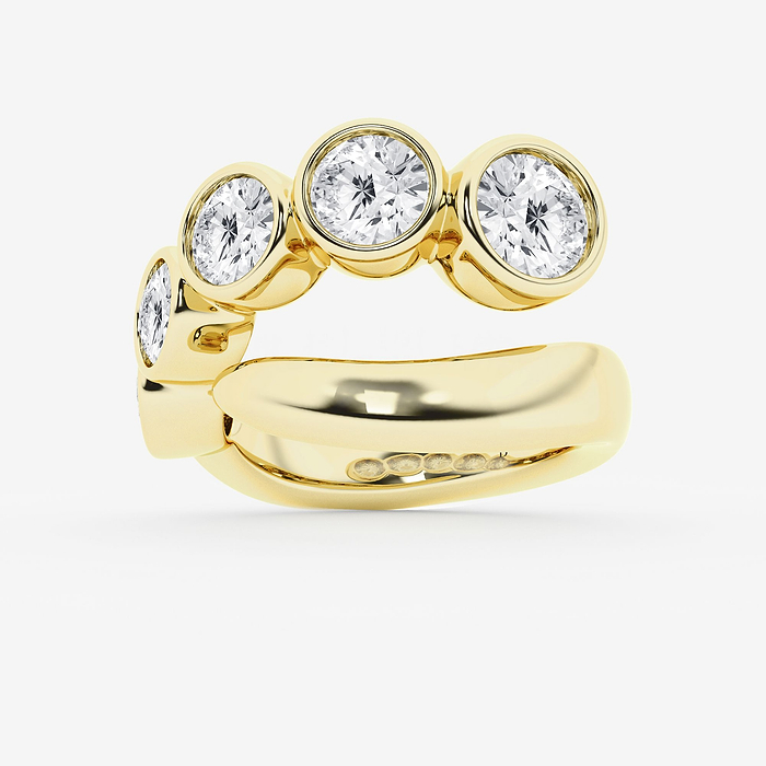 Design ID 10382 - Truly Custom 3 5/8 ctw Round Lab Grown Diamond Fashion Ring