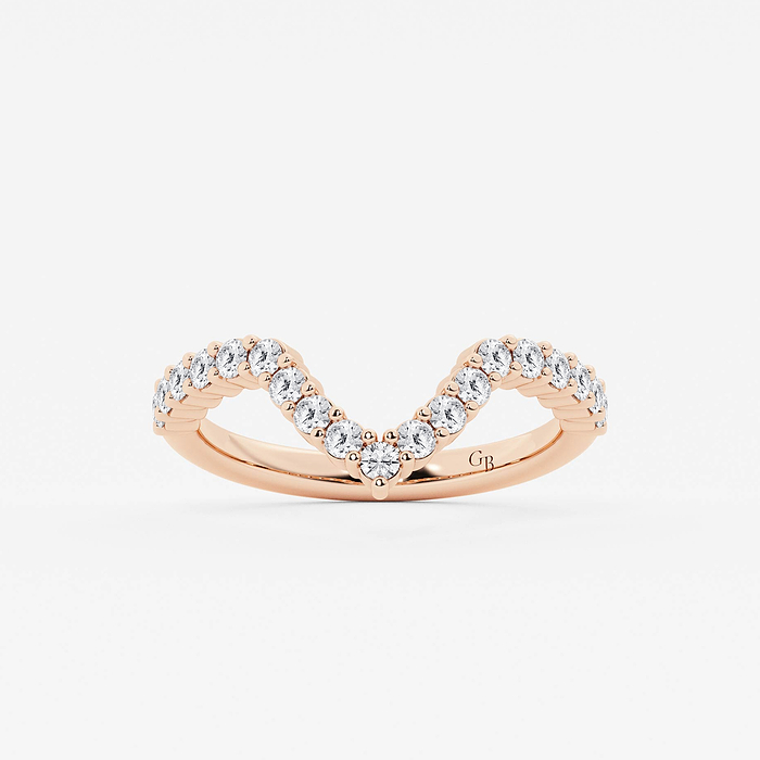 3/8 ctw Round Lab Grown Diamond Wedding Band