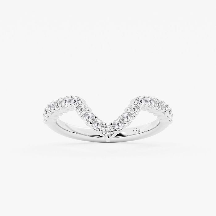 3/8 ctw Round Lab Grown Diamond Wedding Band