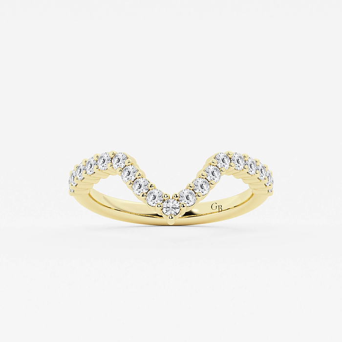 3/8 ctw Round Lab Grown Diamond Wedding Band
