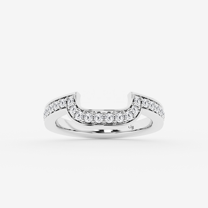 2/5 ctw Round Lab Grown Diamond Wedding Band