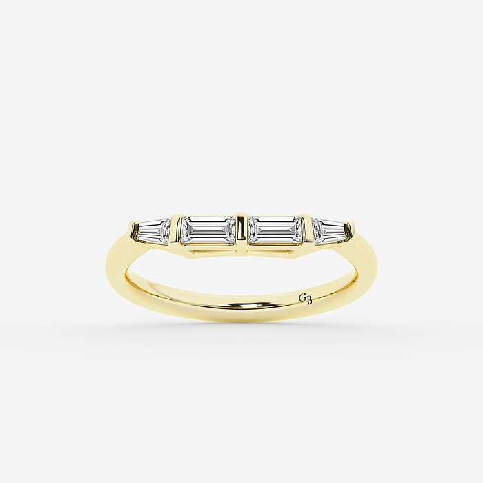 5/8 ctw Baguette Lab Grown Diamond Wedding Band