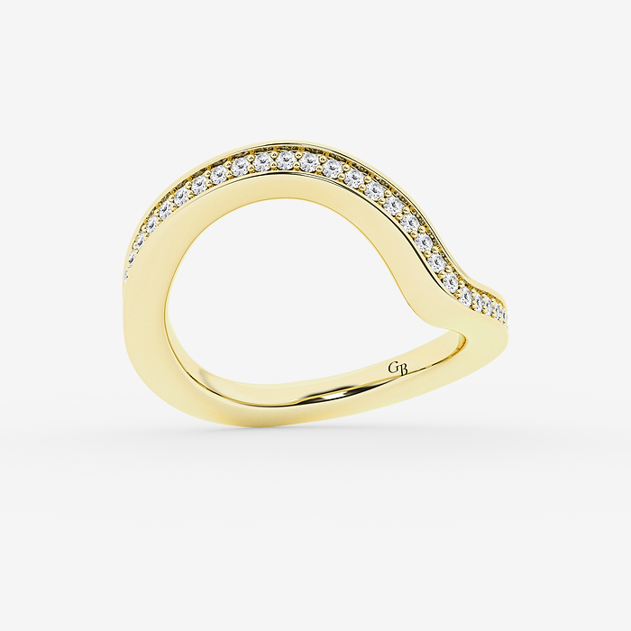 1/8 ctw Round Lab Grown Diamond Wedding Band