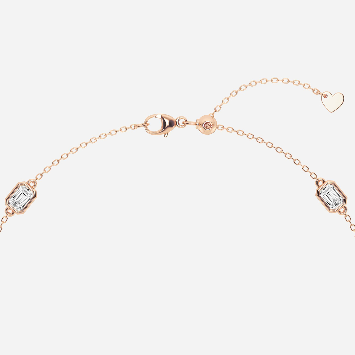 Additional Image 2 for  1 3/4 ctw Emerald Lab Grown Diamond Anklet