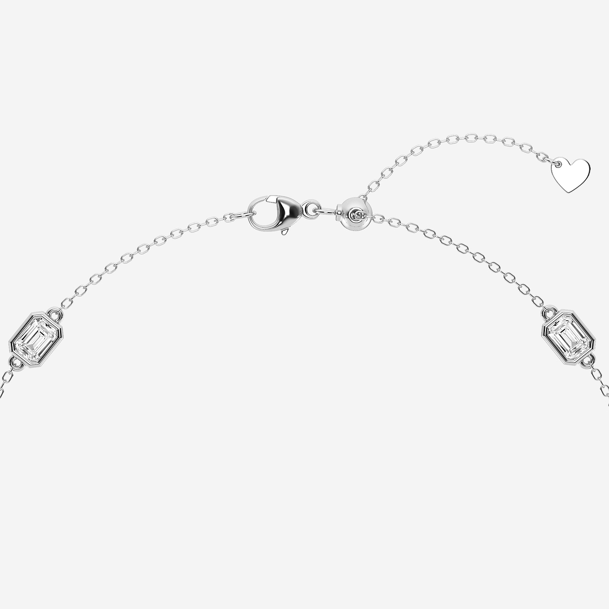 Additional Image 2 for  1 3/4 ctw Emerald Lab Grown Diamond Anklet
