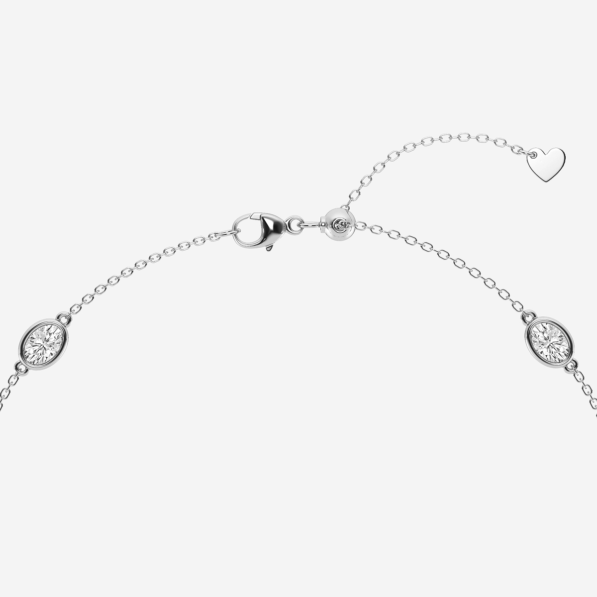 Additional Image 2 for  1 3/4 ctw Oval Lab Grown Diamond Anklet