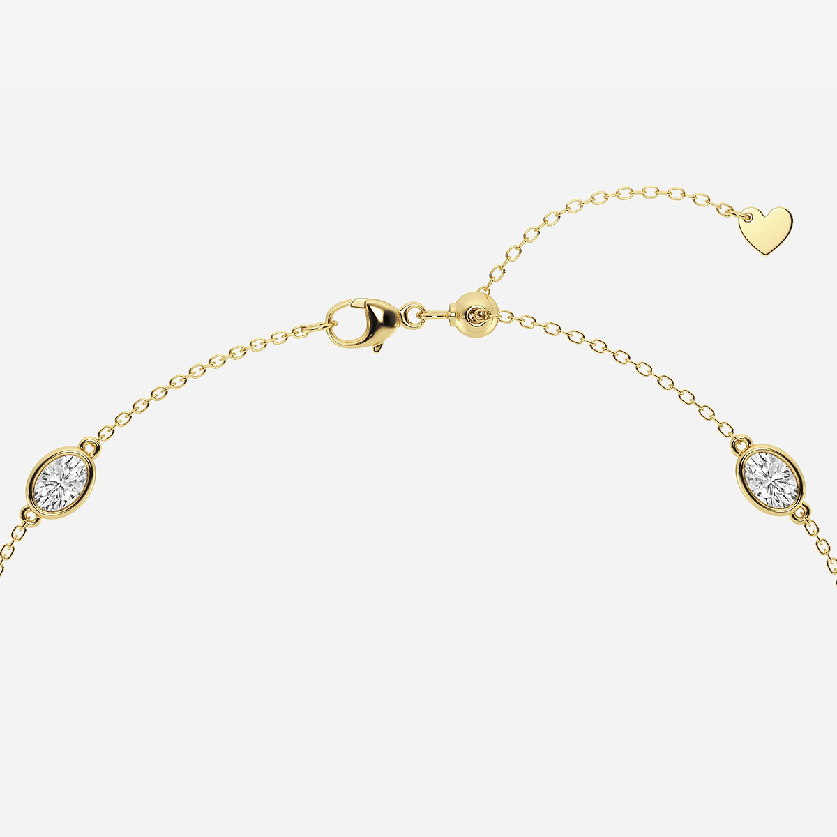 Additional Image 2 for  1 3/4 ctw Oval Lab Grown Diamond Anklet