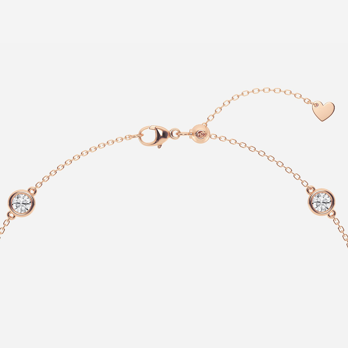 Additional Image 2 for  1 3/4 ctw Round Lab Grown Diamond Anklet